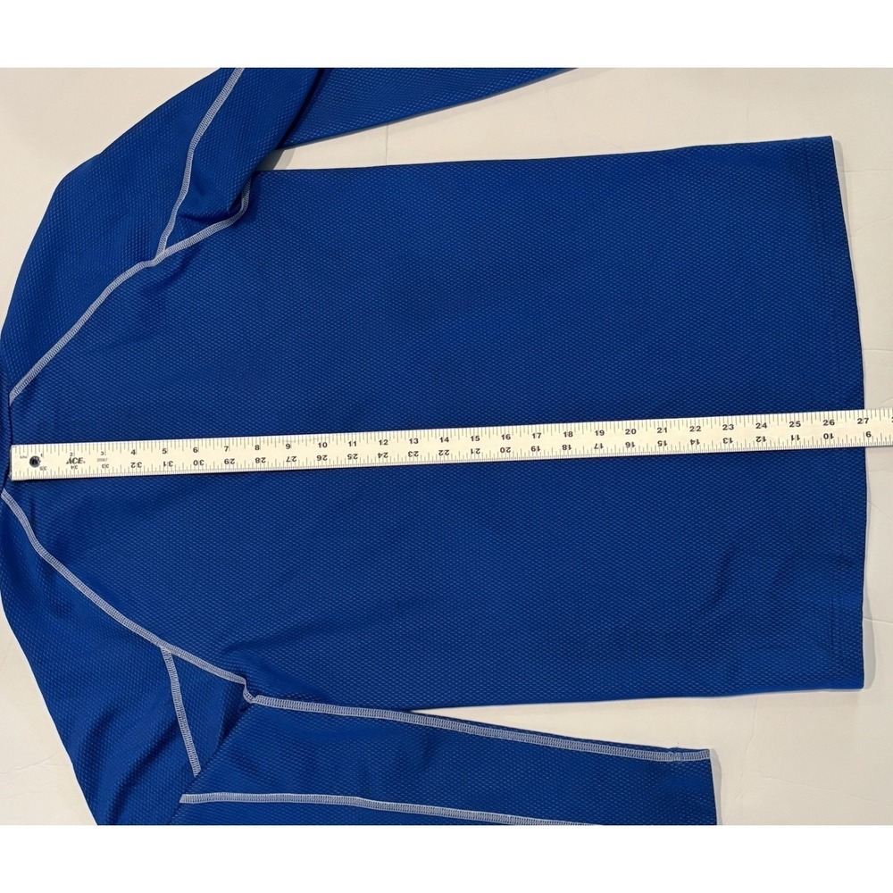 Under Armour ColdGear Mens Small Blue Fitted 1/4 Zip Long Sleeve Training Top - Picture 8 of 12